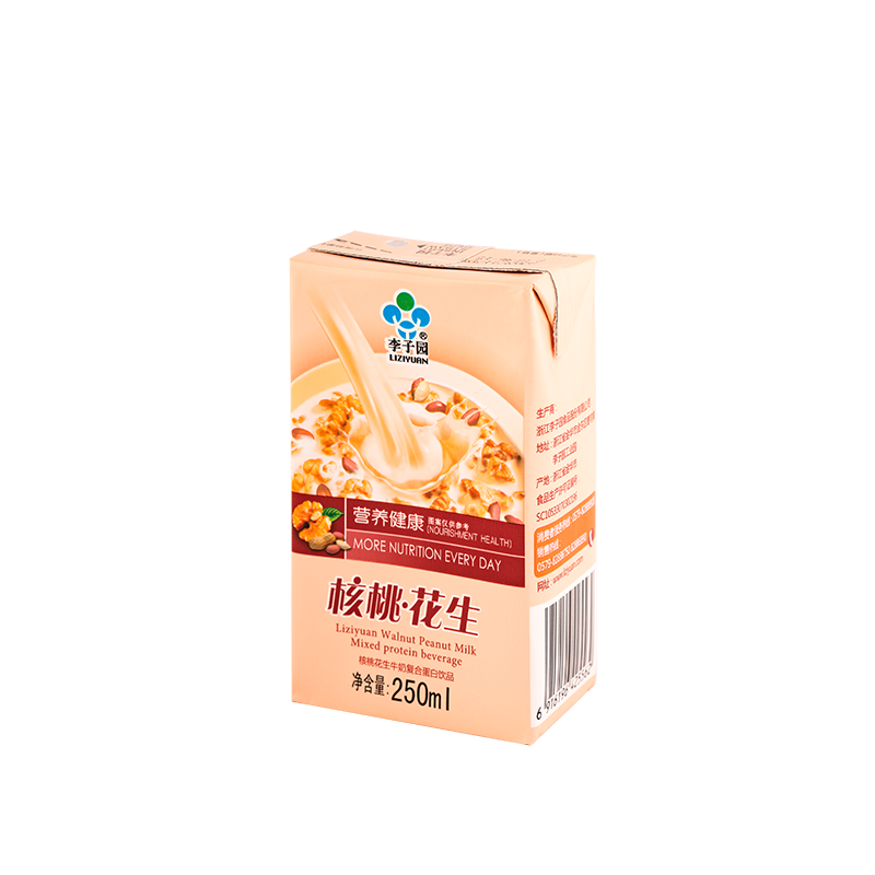 核桃花生牛奶复合蛋白饮品，单瓶净含量250ml